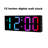 12” digital wall clock full screen display black color