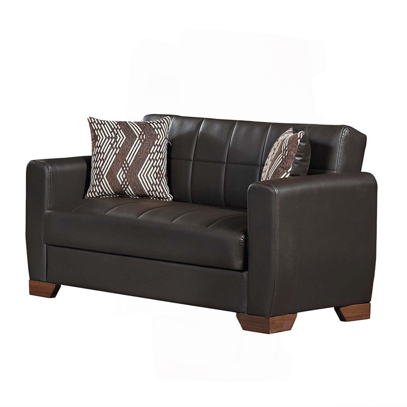 Causeuse convertible avec rangement Collection, Brun