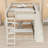 Loft Bed With Storage Shelves, Ladder, Guardrails And Built-In Slide-1706929255-1706929258