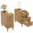 Soichi Solid Wood 3 - Drawer End Table Set