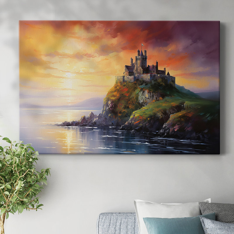 Paysages XXIV - Toile tendue avec châssis de qualité supérieure - Prêt à être accroché, H 40 po x l 60 po