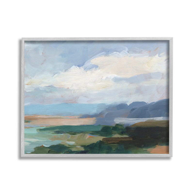 Art traditionnel giclée sur une plage nuageuse traditionnelle par Ethan Harper, Estampe numérique Farmhouse