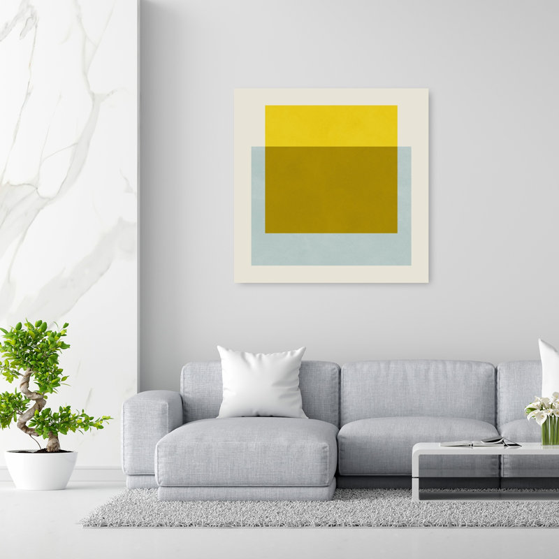 «Abstract Color Blocks», reproduction d'art géométrique murale contemporaine abstraite, 48" H x 48" W