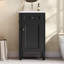 Meuble-lavabo autoportant de 18 po avec lavabo en céramique et porte à fermeture en douceur-1846354167