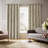 Selene Luxury Chenille Weighted Eyelet Curtains Polyester Single Panel-1834180162