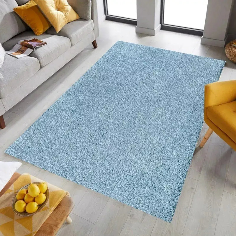 Solid Colour Shaggy Area Rug, Runner 60 x 220 cm