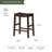Maven Lane Emerson Kitchen Stool with Faux Leather Upholstery-1365757250-1366215890