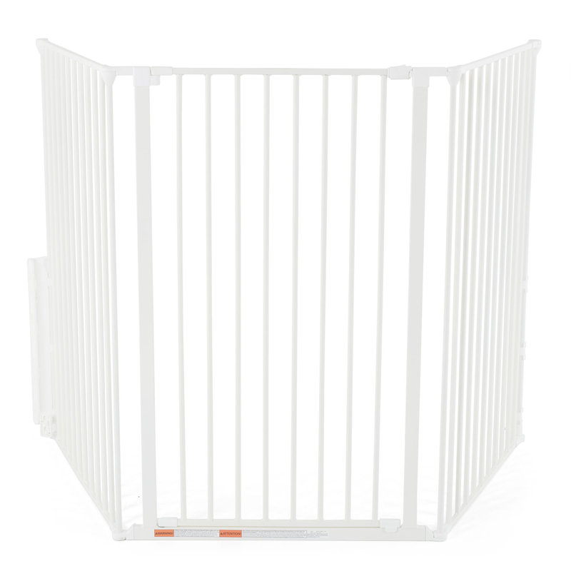 Metal Wall Mounted Pet Gate, White