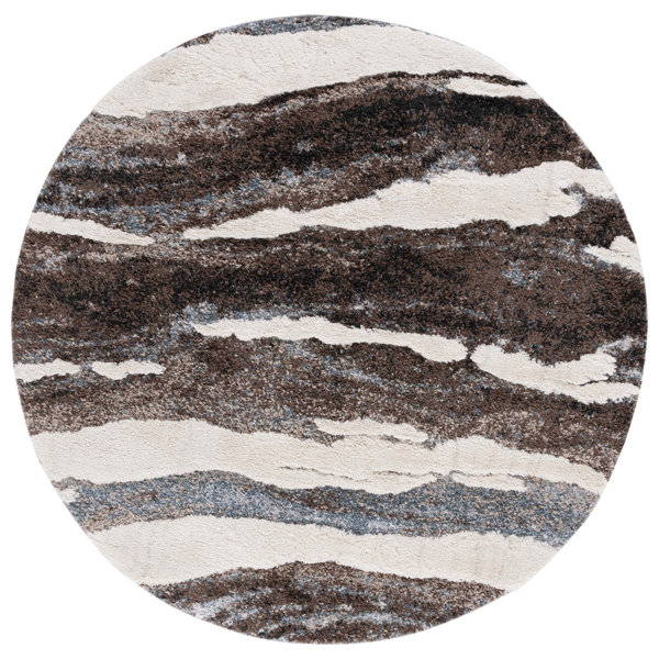 Orren Ellis Walida Hi-Lo Shag Performance Abstract Rug | Wayfair