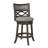 Bodnar Swivel Upholstered Linen Blend Counter Stool