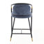 Tabouret de comptoir rembourré avec structure en métal-1471460903