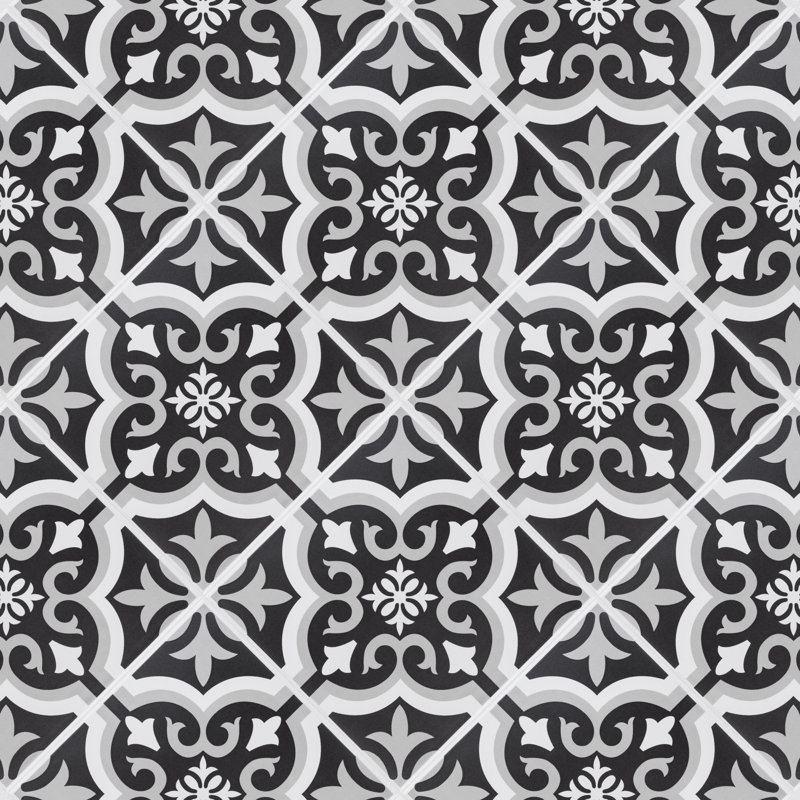 Dosbraga 8" x 8" Ceramic Patterned Wall & Floor Tile