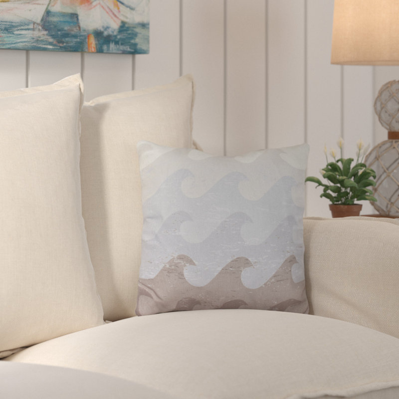 Outdoor Square Pillow Cover & Insert, Taupe