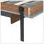 Lit escamotable double avec bureau pliable - Lit escamotable mural - Noyer et gris