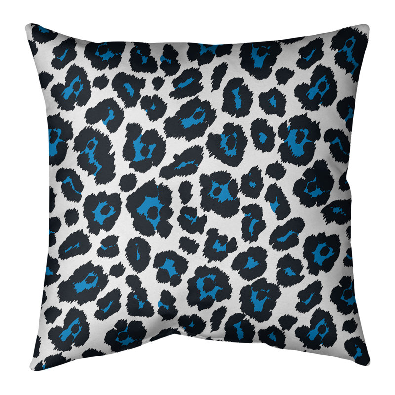 Housse et insert de coussin extérieur Fly, 16 po x 1 po, Blanc / noir / bleu