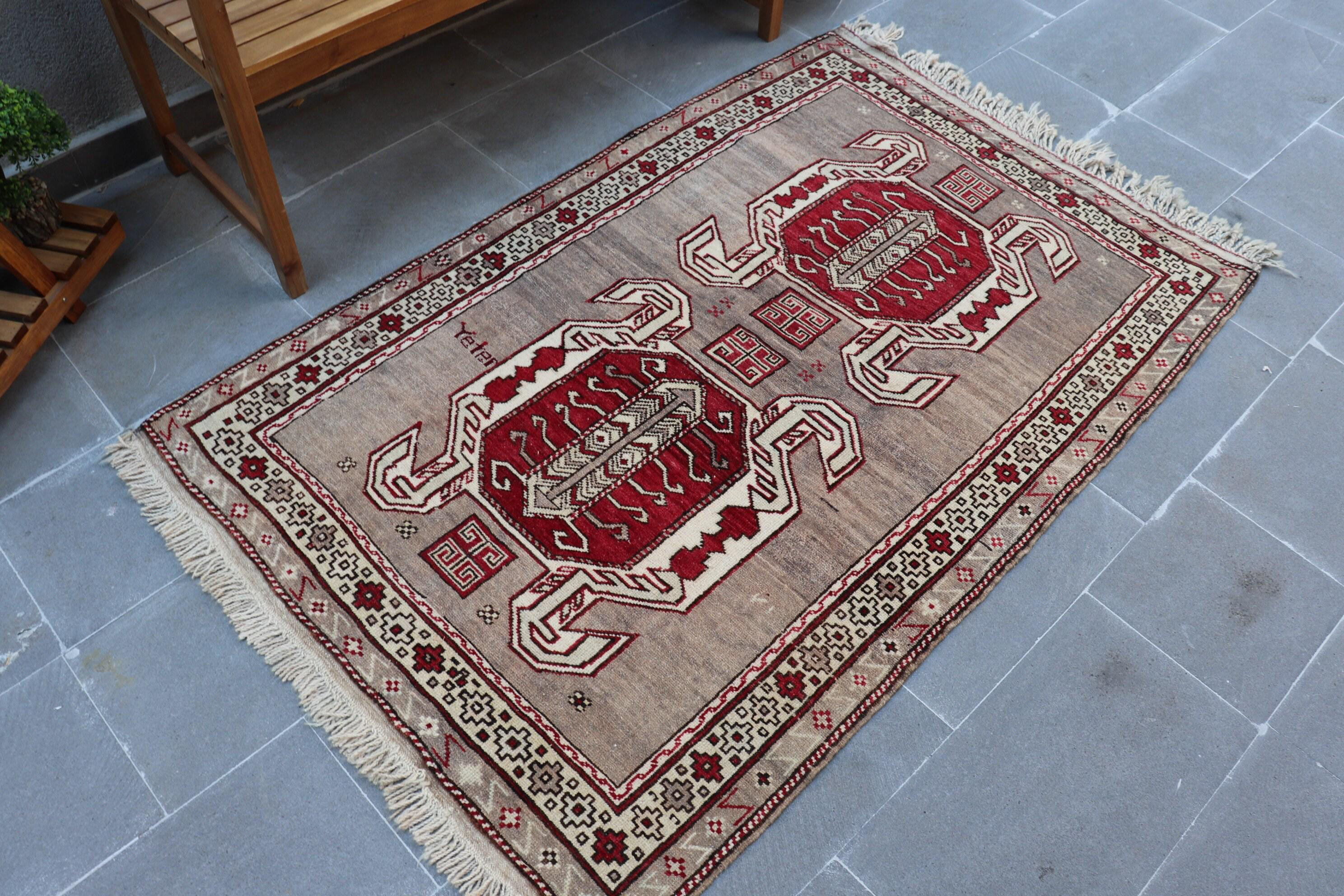 Bungalow Rose Handwoven Scorpion Turkish Accent Rug in Vibrant Red ...