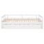 Lit de jour extensible avec couchette, lit de jour en bois avec couchette, blanc-719157318