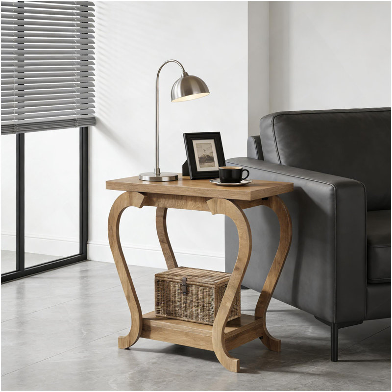 Table d'appoint moderne, table basse à 2 niveaux, table de bout