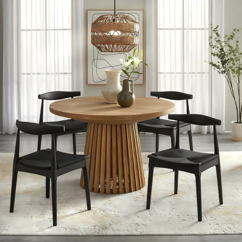 Solid Dining Chair, Black