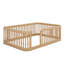Structure de lit en bois avec clôture-1192746875