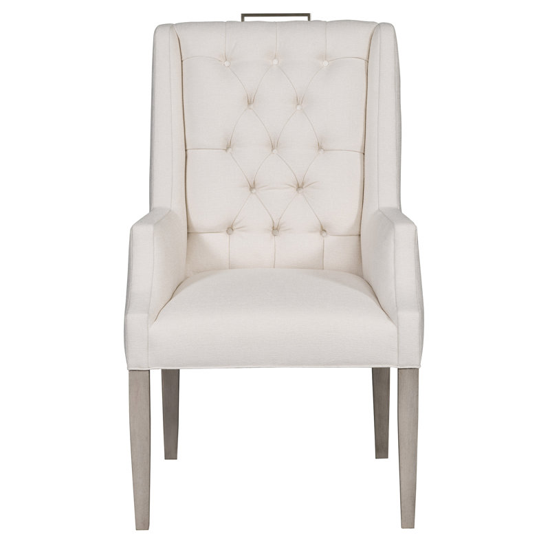Everhart Arm Chair, Crypton Navada Snow, Casa Blanca