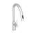 Brushed Nickel Pull-Down Faucet - 19.19" For Stylish Kitchen Use In Decoration-2044895833