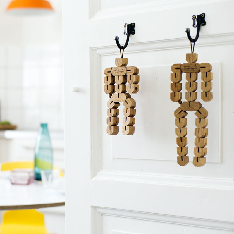 Spring Kitchen Wood 1 Piece Trivet, Oak, 19.5cm H x 9cm W x 2cm D