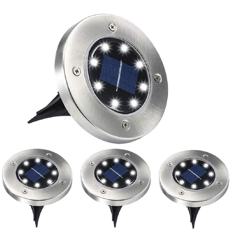 Ensemble de lumières de terrasse à DEL à énergie solaire Steel 1