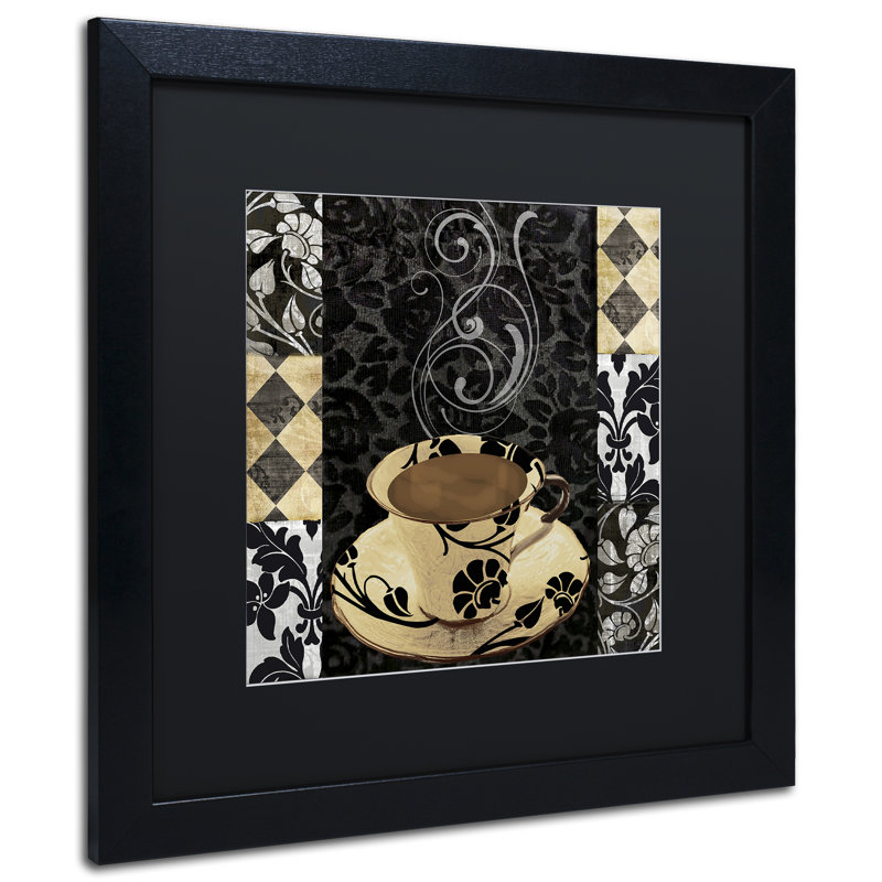 Jadaya «Cafe Noir VI» par Color Bakery, impression encadrée, Noir, H 16 po x l 16 po x P 0,5 po