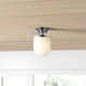 Julien Single Light Glass Semi Flush Mount