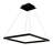 Atria 20-in Integrated LED Pendant Light Square Height Adjustable ETL Certified Chandelier