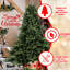 Arbre de Noël de 8 pi avec 2673 réaliste, grande base pour les espaces spacieux, structure à charnières, installation simple et support en métal ferme avec environnements pe / mixtes, cadre fiable à installation rapide avec branches