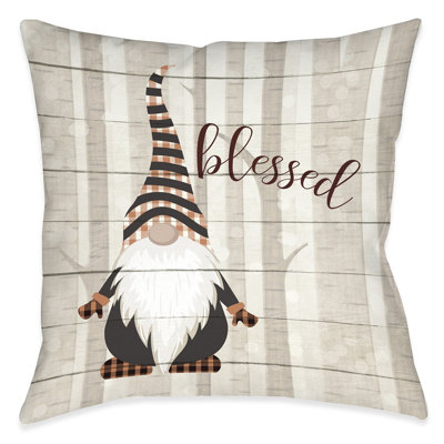 Blessed Gnome Throw Pillow