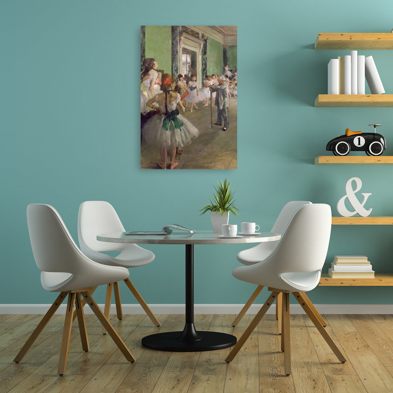 La classe de ballet, vers 1873-1876. Estampe murale contemporaine abstraite impressionniste représentant un chien.