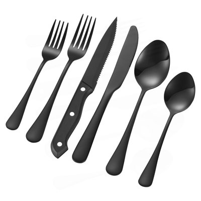 48-Piece Silverware Set Stainless Steel Cutlery Flatware Utensil Kitchen For 8