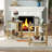 2-Tier Side Table with Storage Shelves, Modern Style Glass End Table for Living Room, Bedroom (set Of 2)
