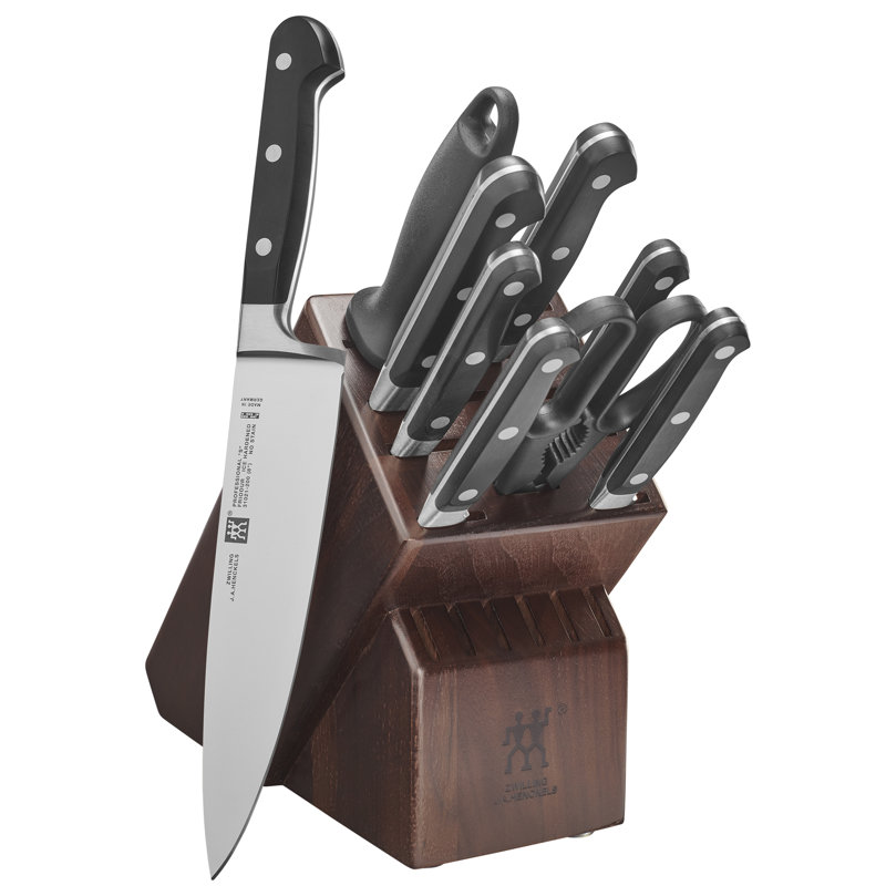 Zwilling Professional "S" 10-piece Knife Block Set, Walnut