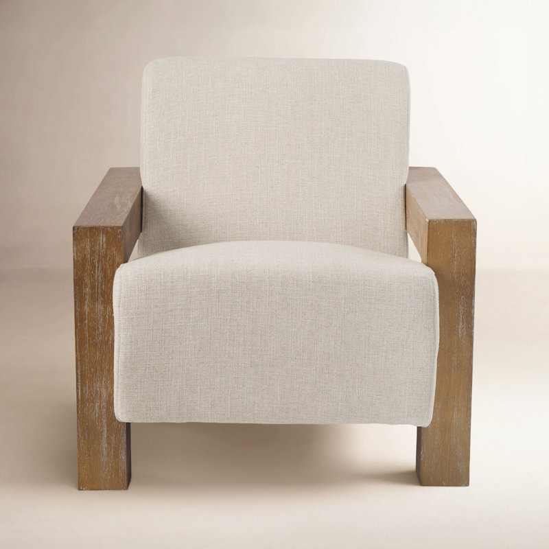 34.8" Wide Armchair, Cream, Cream