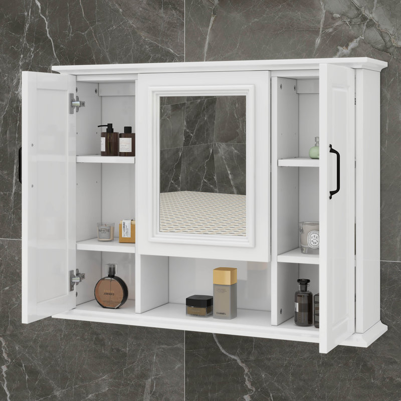 36'' Wall Mounted Bathroom Storage Cabinet, White