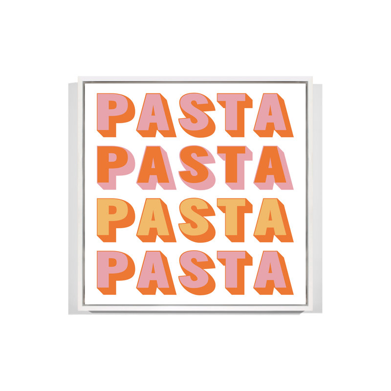 Pasta de Yaffa G, Cadre flottant blanc, H 41 po x l 39 po