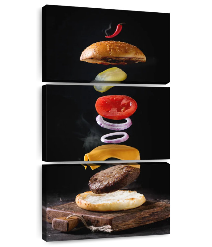 Burger, 32" H x 15" W