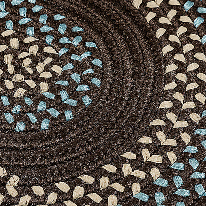 Tapis brun tressé Knudtson, Rond 10 pi