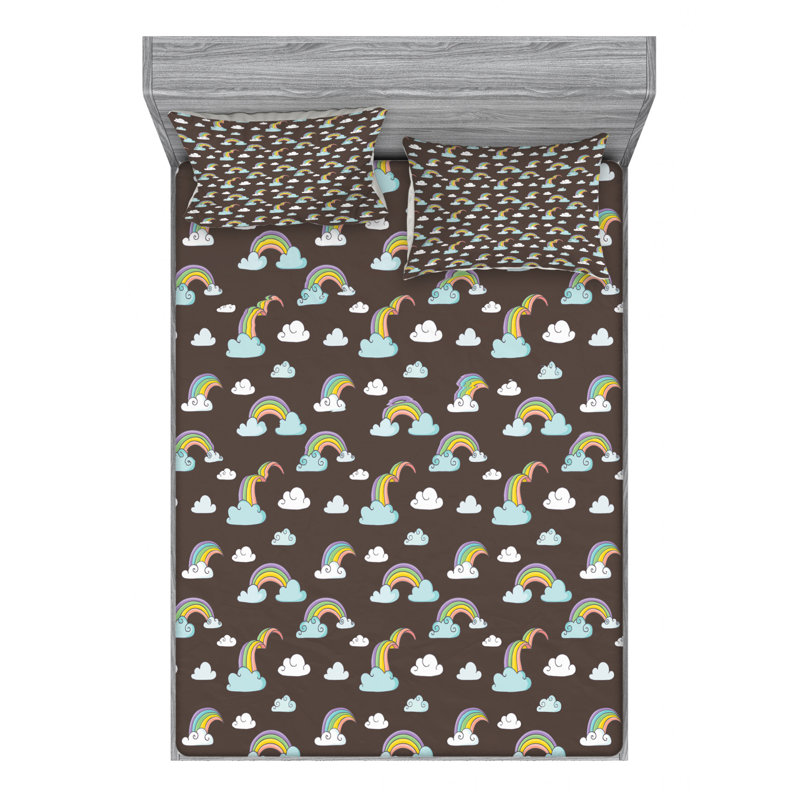 Microfiber Sheet Set, Queen Sheet Set with Fitted Sheet
