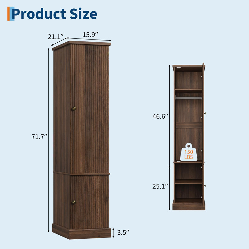 Armoire-penderie 72 po