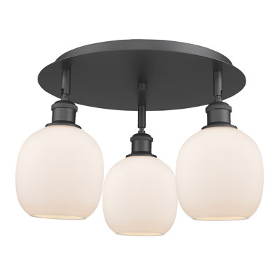 Alve Glass Semi Flush Mount