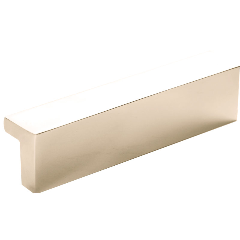 Cabinet Finger Edge Pull, Satin Black, 2.95"