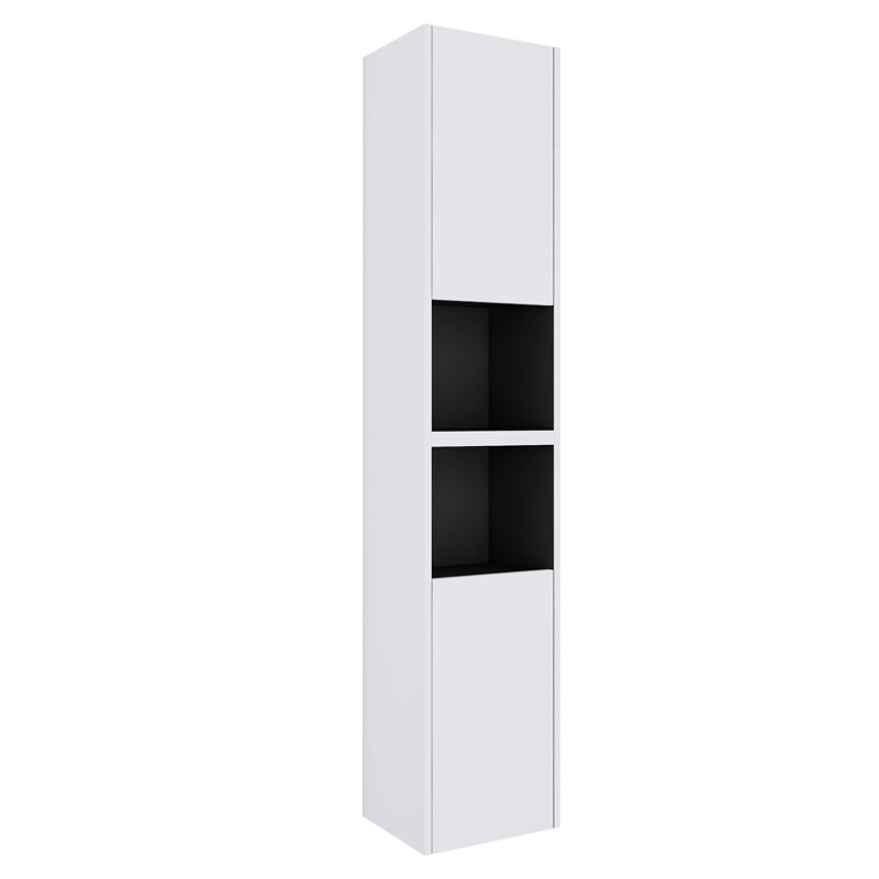 Armoire de rangement flottante murale pour salle de bain avec tablette et porte