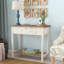 Console en bois massif 35,4 po Shila