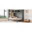 Lit escamotable double pleine grandeur avec armoires supérieures, gris-51330579-51330576