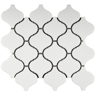 Carreau de mosaïque pour mur et plancher en porcelaine 3 po x 3 po Lantern